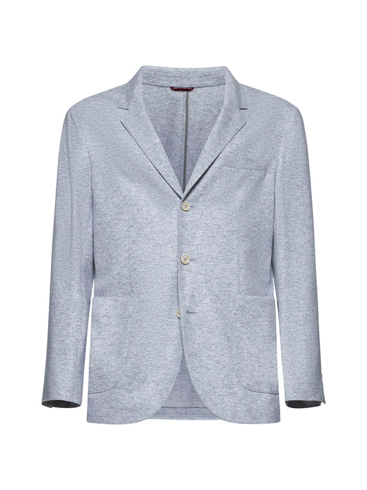 Grey cashmere blazer by Brunello Cucinelli