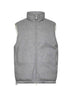 Grey wool canvas padded vest