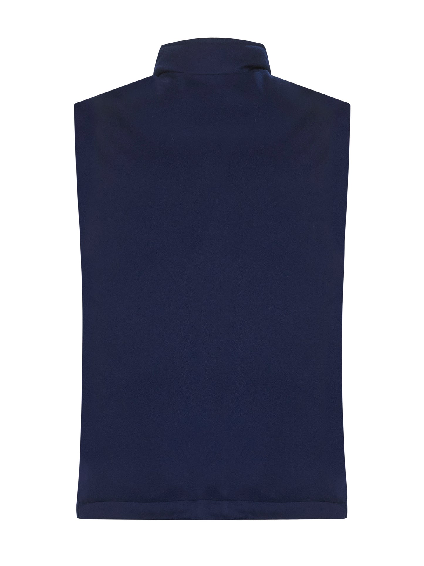 Blue wool canvas padded vest