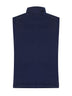 Blue wool canvas padded vest