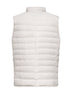 Ivory bonded taffeta padded vest