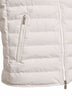 Ivory bonded taffeta padded vest