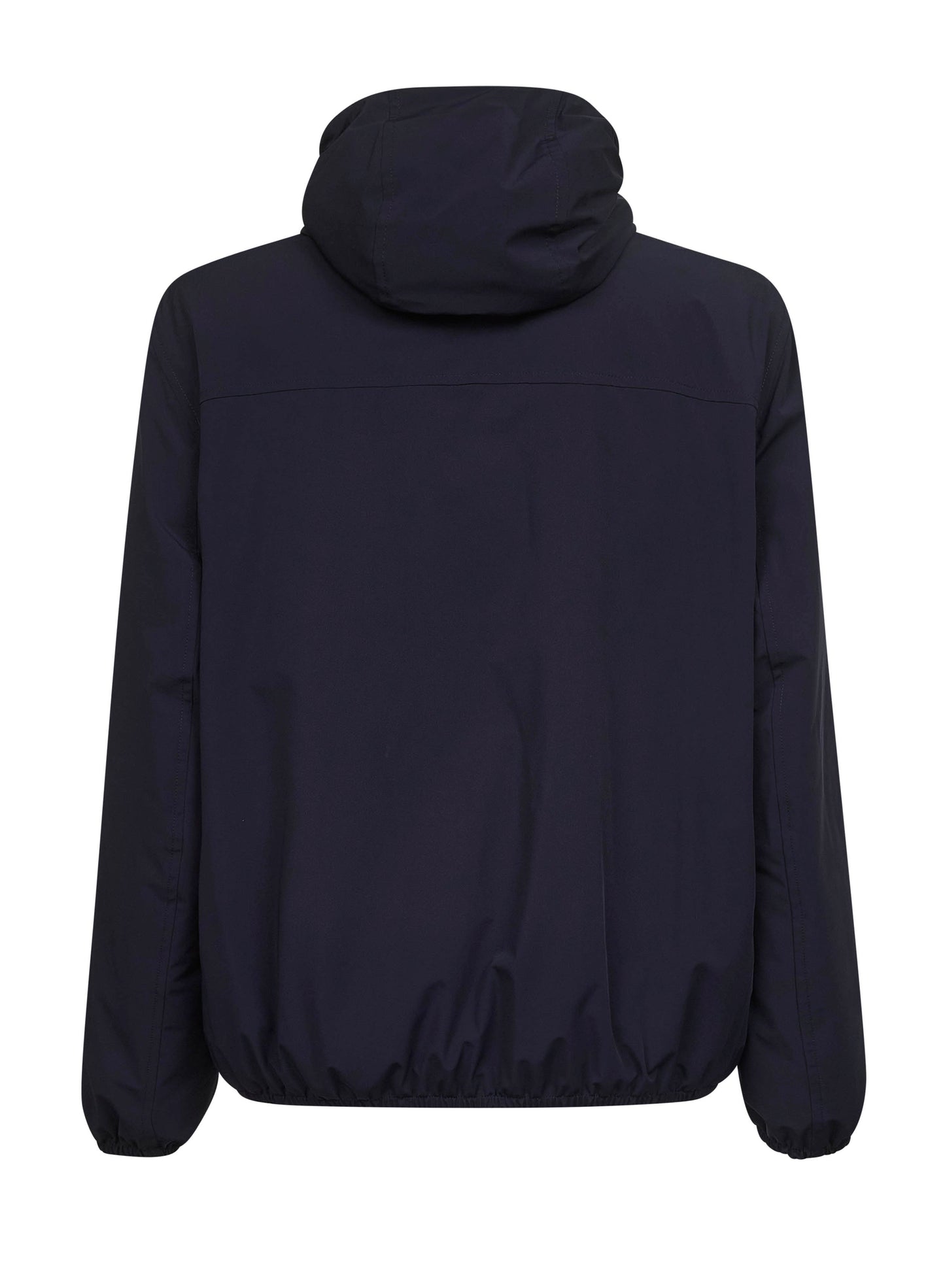 Giacca con cappuccio in nylon blu