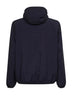Giacca con cappuccio in nylon blu