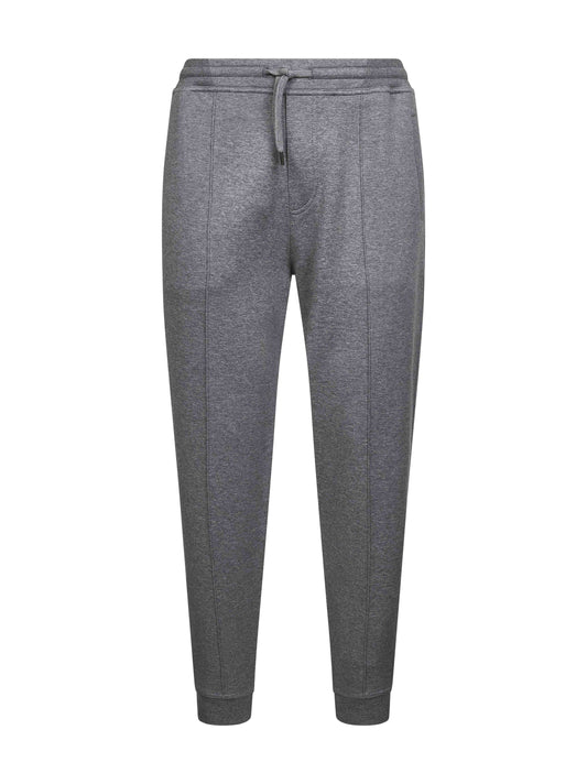 Joggers in felpa double grigia