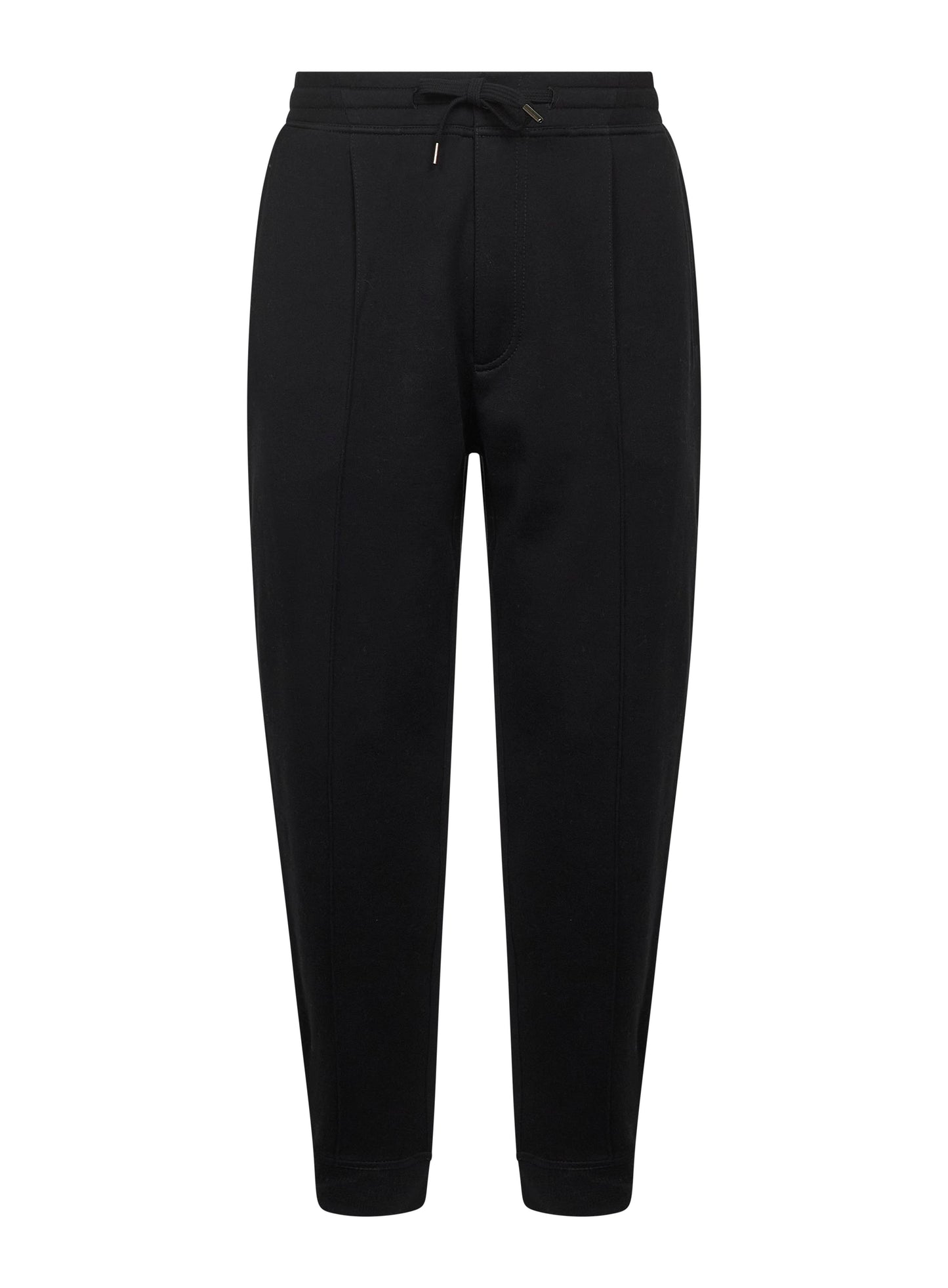 Black techno cotton joggers