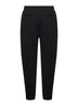 Black techno cotton joggers