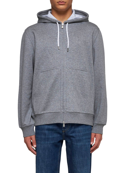 Leisure zip-up sweatshirt