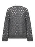 Maglia Dazzling Net in mohair e lana Wispy grigio