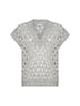 Grey mohair and Wispy wool Dazzling Net vest