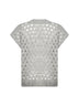 Grey mohair and Wispy wool Dazzling Net vest