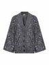 Grey wool knit Dazzling cardigan