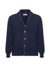 Blue malfilé cotton cardigan