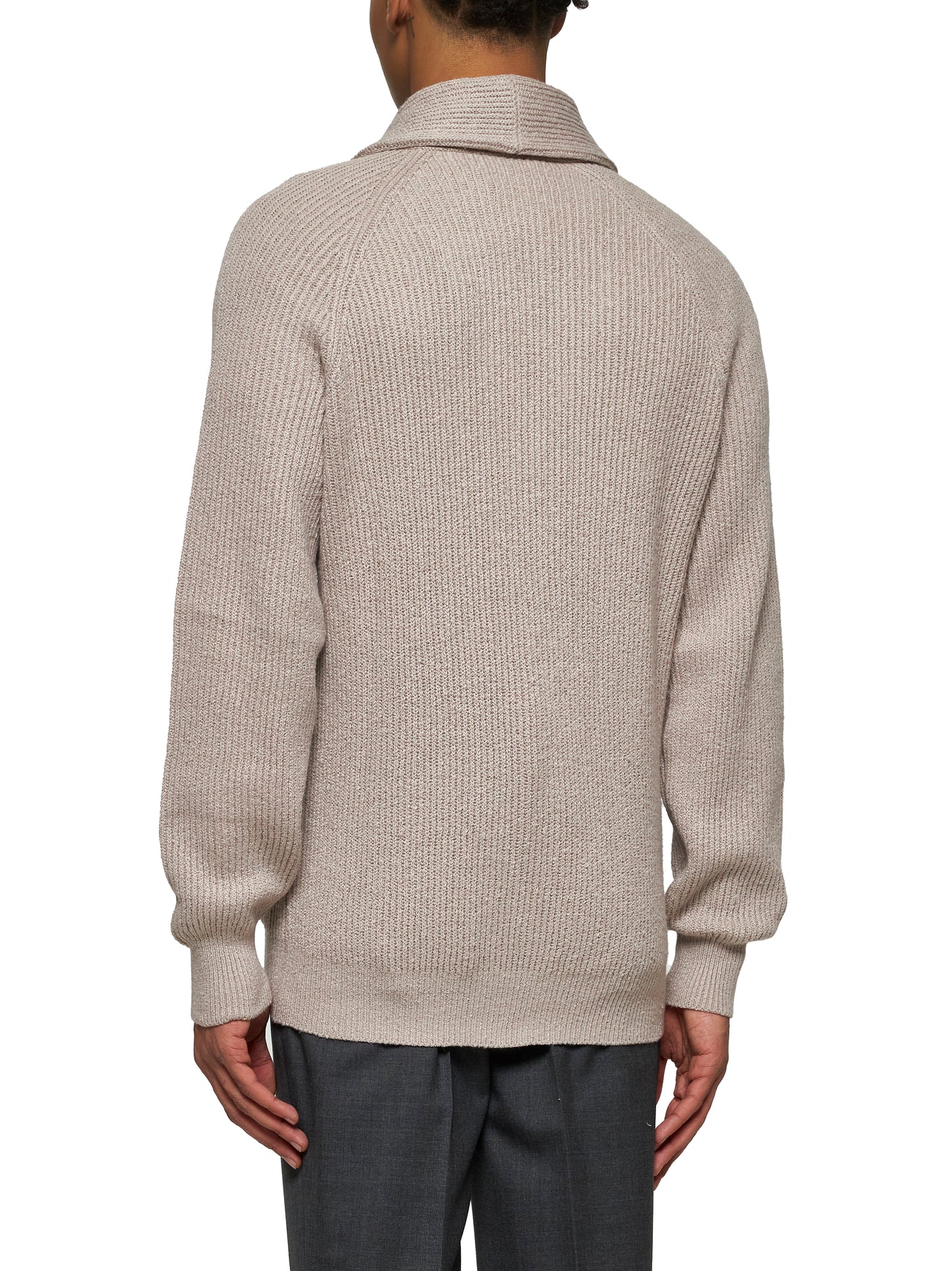 Jute malfilé cotton cardigan