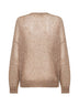 Beige mohair blend Dazzling Mesh sweater
