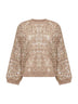 Maglia Dazzling Croc Embroidery beige