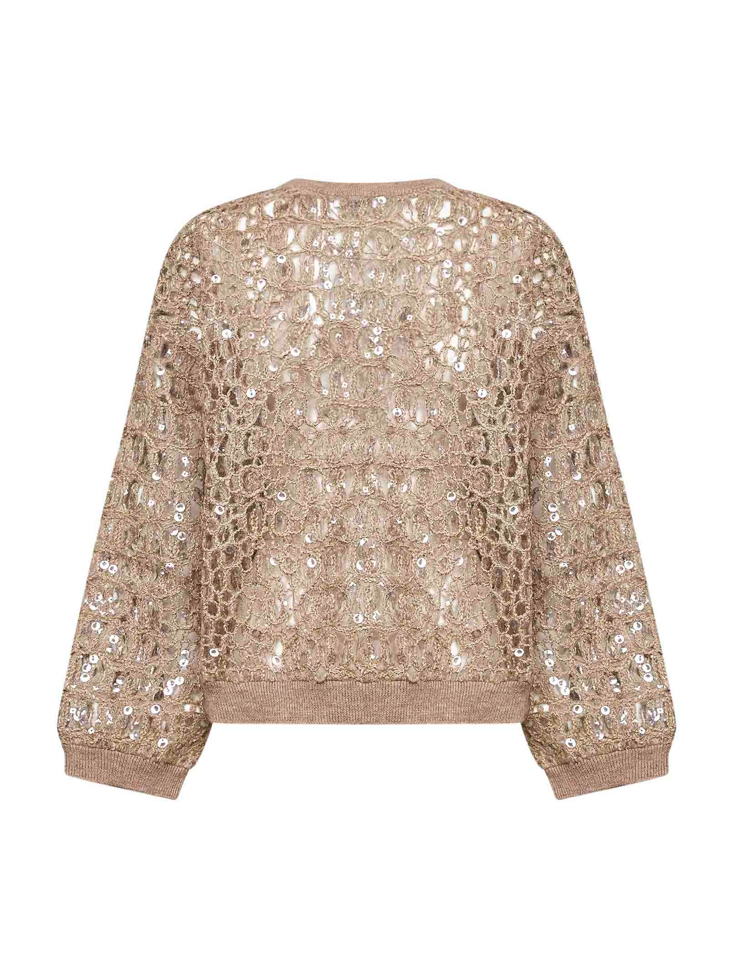 Maglia Dazzling Croc Embroidery beige