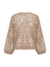 Maglia Dazzling Croc Embroidery beige