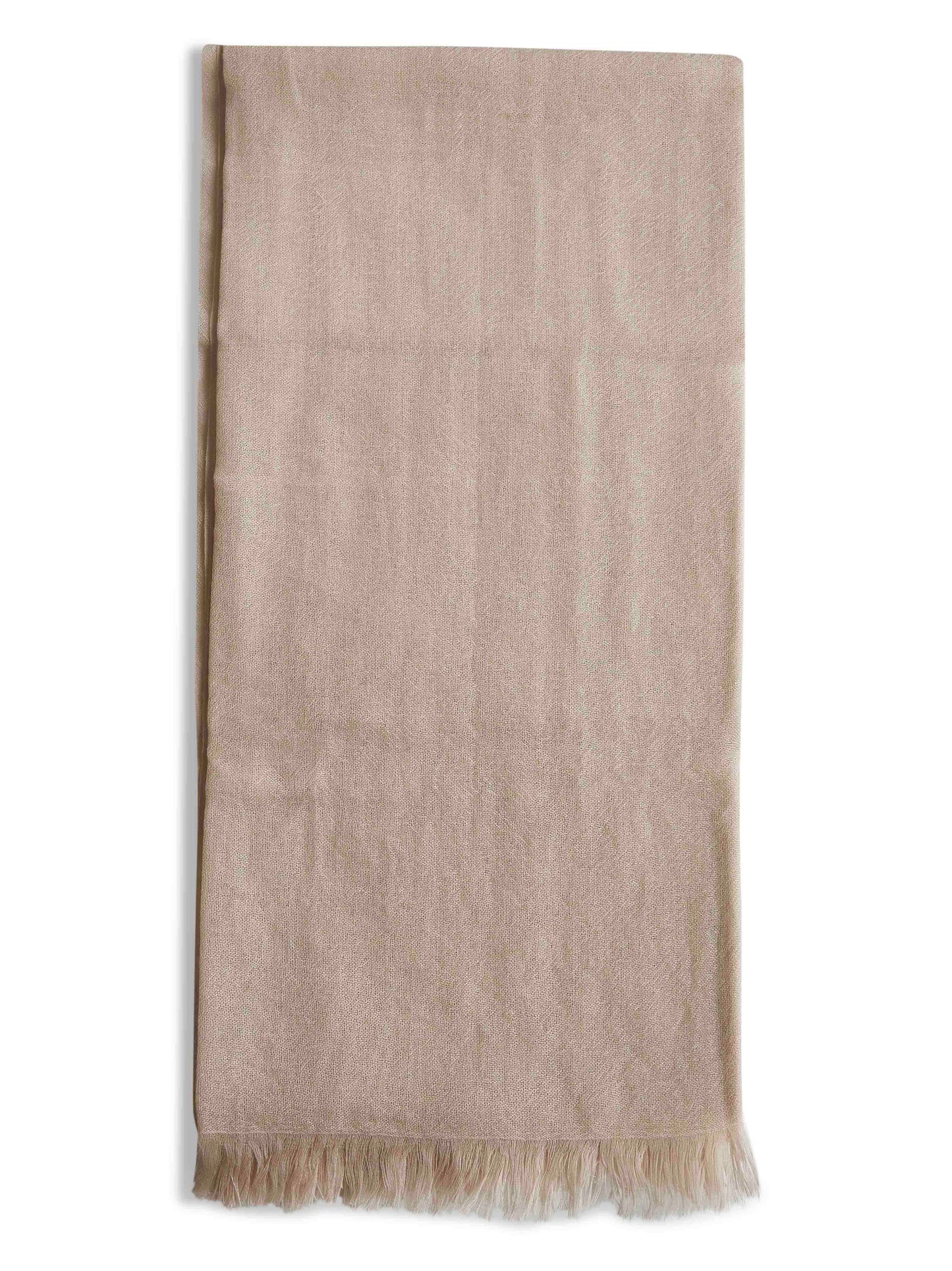 Sciarpa in cashmere e seta beige
