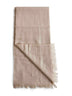 Sciarpa in cashmere e seta beige