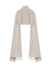 Wool and cashmere hooded scarf