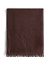 Brown Diamante cashmere and silk scarf