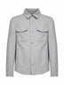 Overshirt in in panno di cashmere idrorepellente grigio