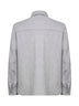 Overshirt in in panno di cashmere idrorepellente grigio