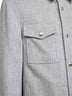 Overshirt in in panno di cashmere idrorepellente grigio