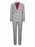 Grey wool and cashmere flecked grisaille suit