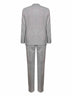 Grey wool and cashmere flecked grisaille suit
