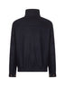 Bomber in flanella double di lana blu