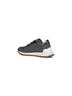 Grey flannel embroidered sneakers