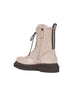 Grey suede Shiny Loop Detail boots