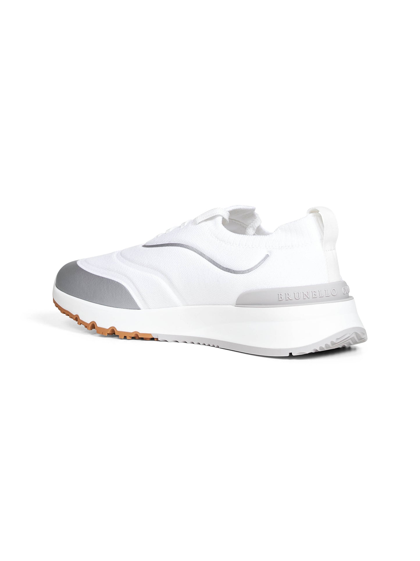 White techno cotton knit Runners