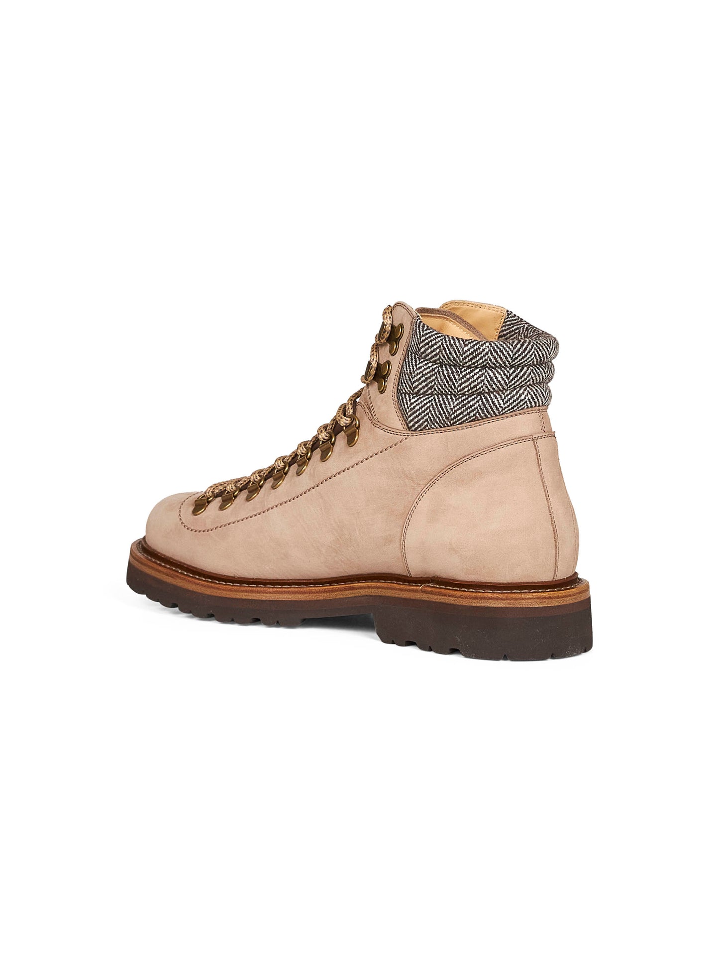 Beige nubuck Mountain Boot ankle boots
