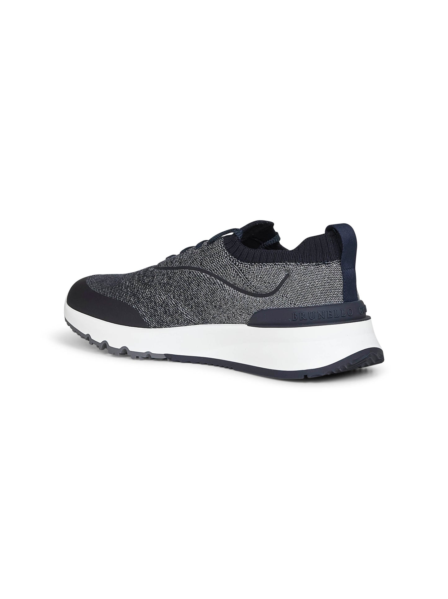 Blue techno cotton knit Runners