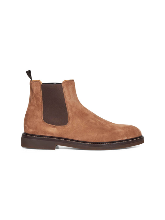 Camel suede Chelsea Boot ankle boots
