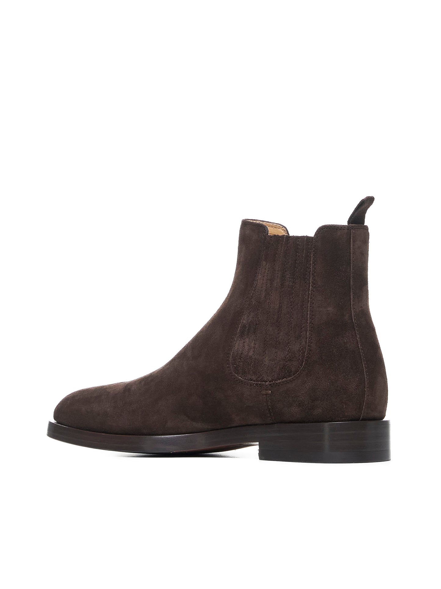Oiled suede Chelsea boots