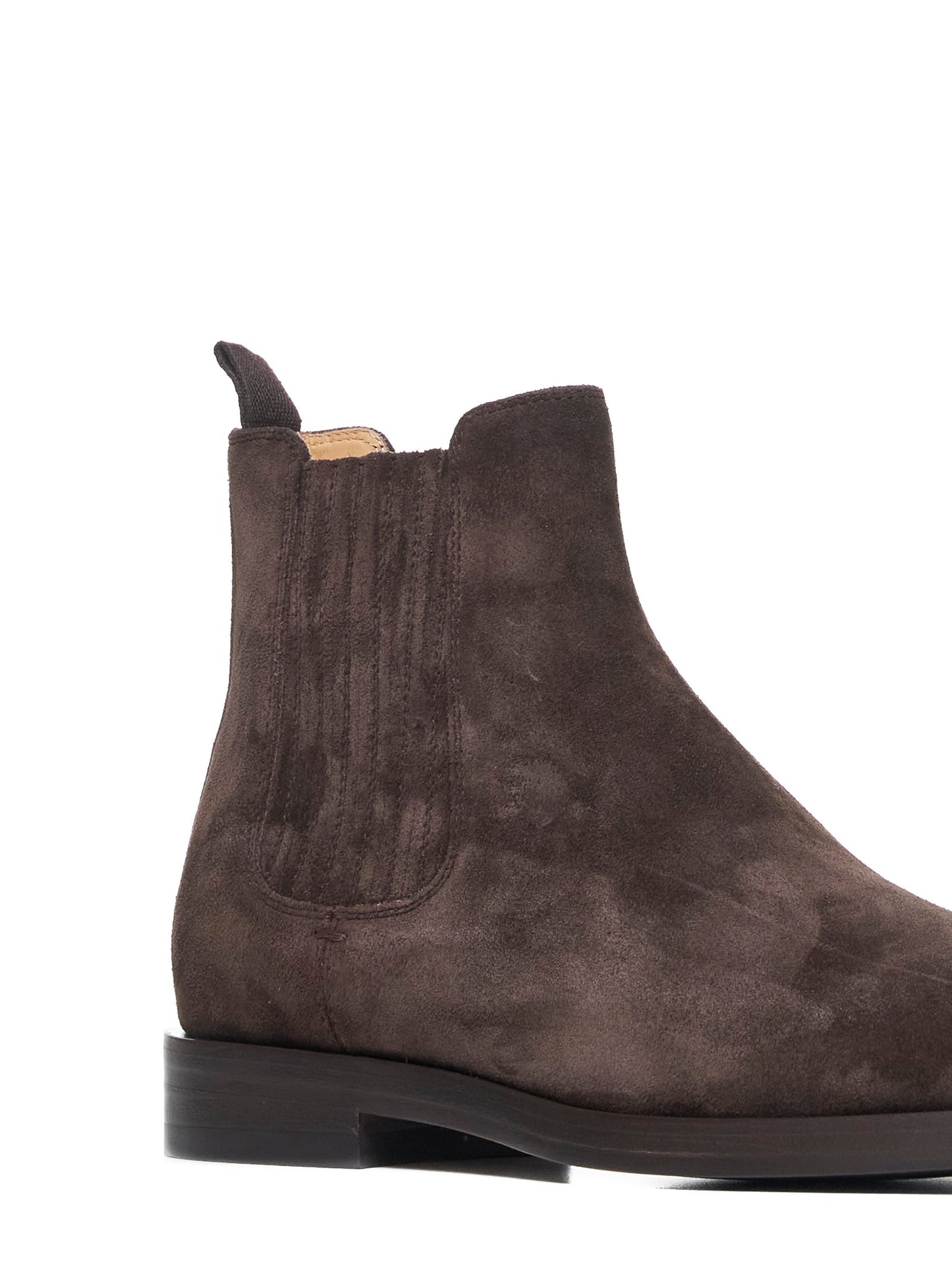 Oiled suede Chelsea boots