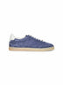 Light blue washed suede sneakers