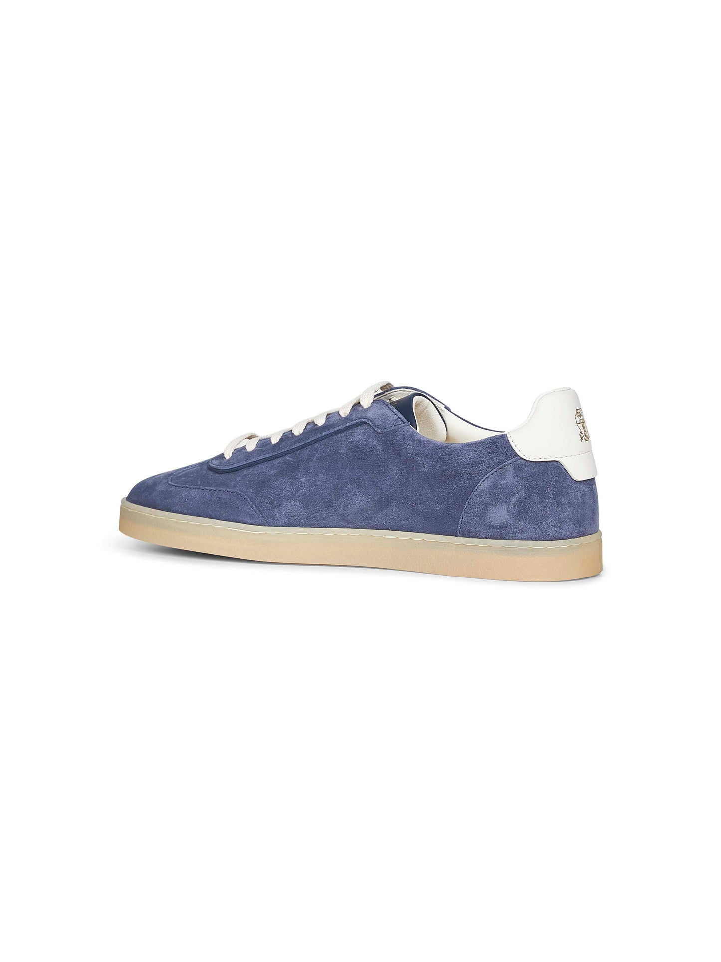 Light blue washed suede sneakers