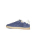 Light blue washed suede sneakers