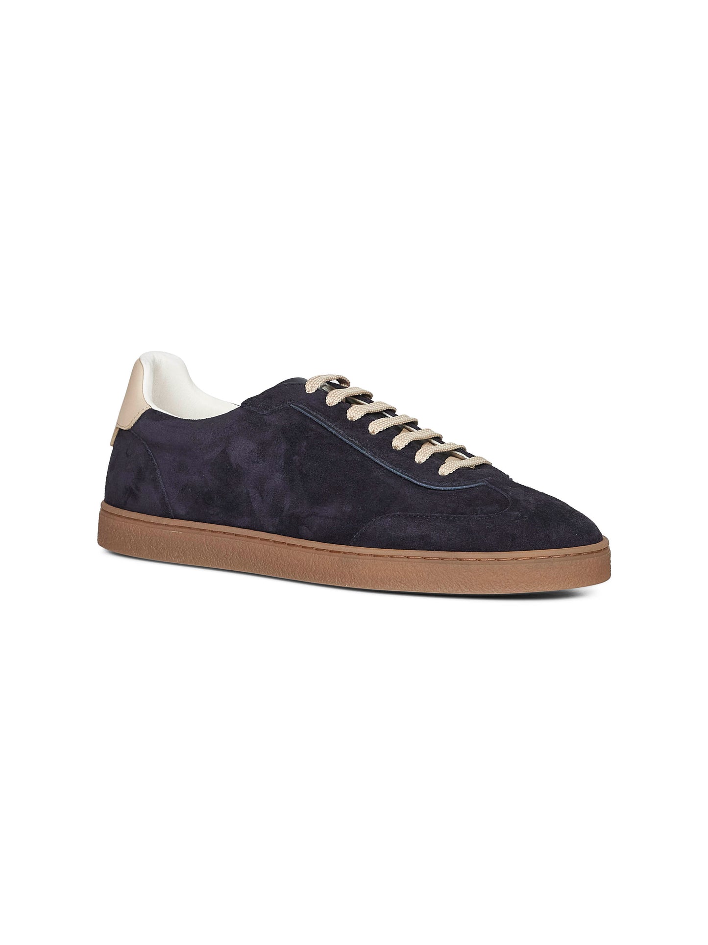 Sneakers in camoscio lavato blu