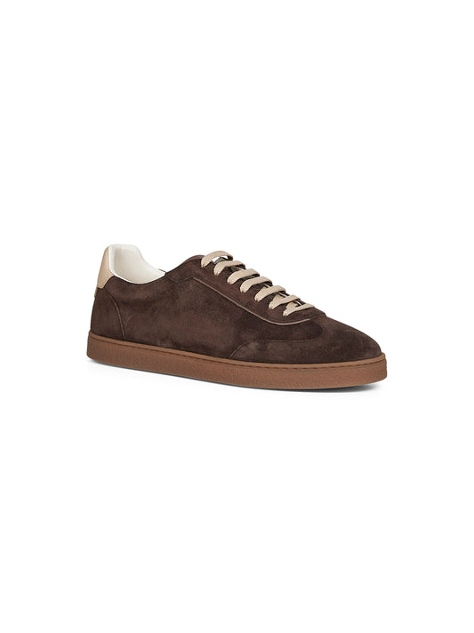 Sneakers in camoscio lavato marrone
