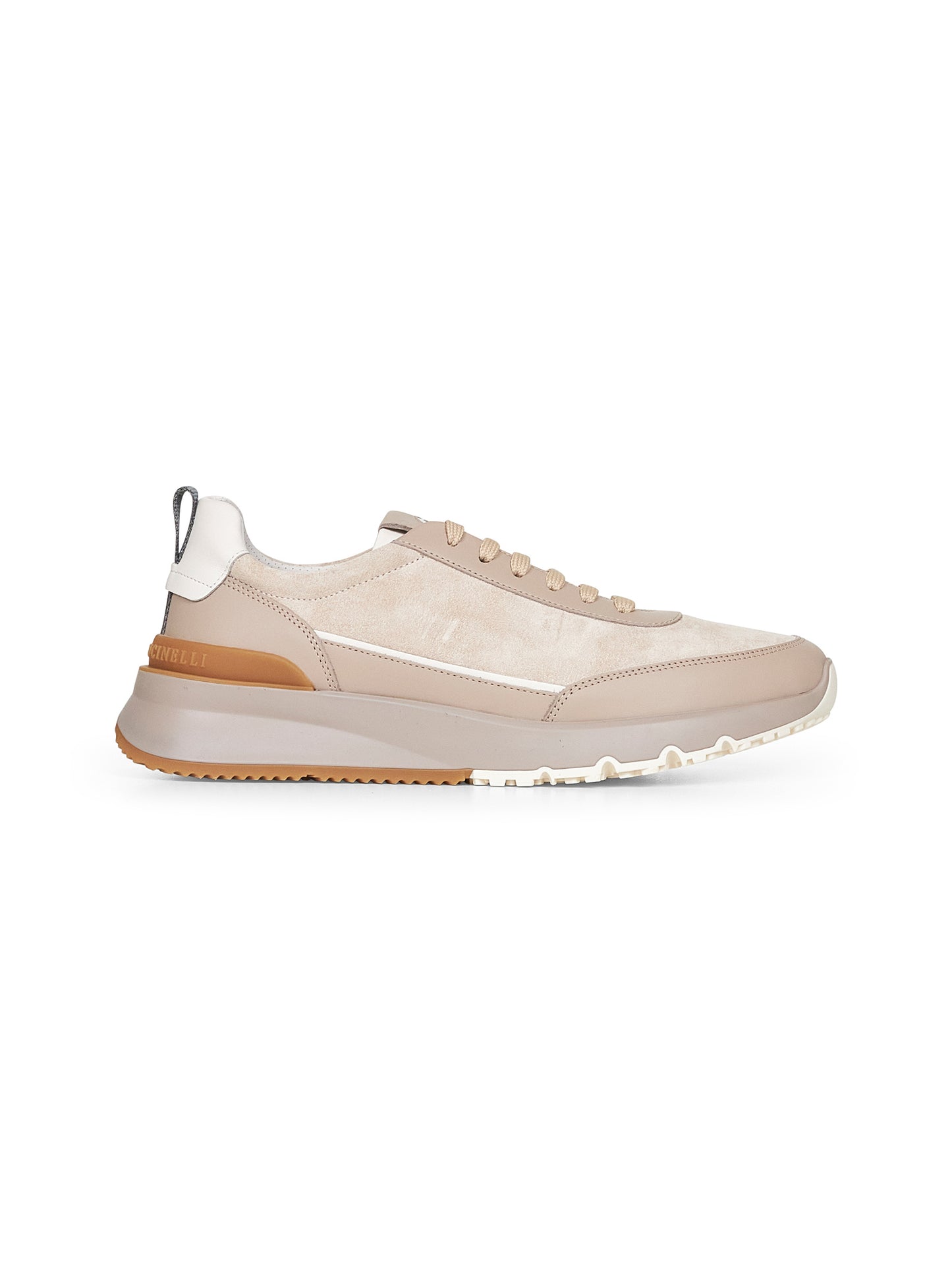 Runners in camoscio lavato beige