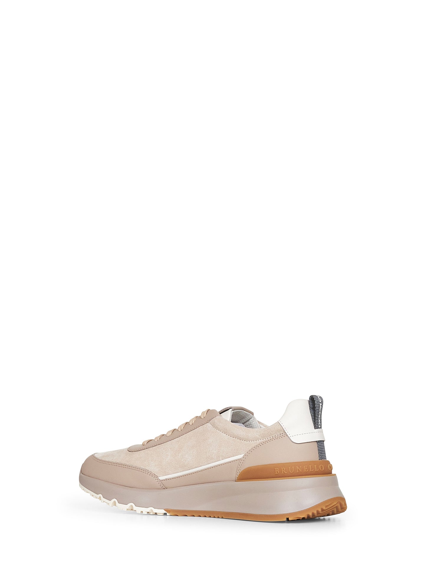 Beige washed suede Runners