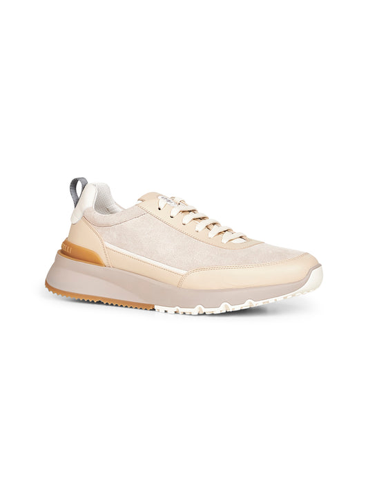 Beige washed suede Runners