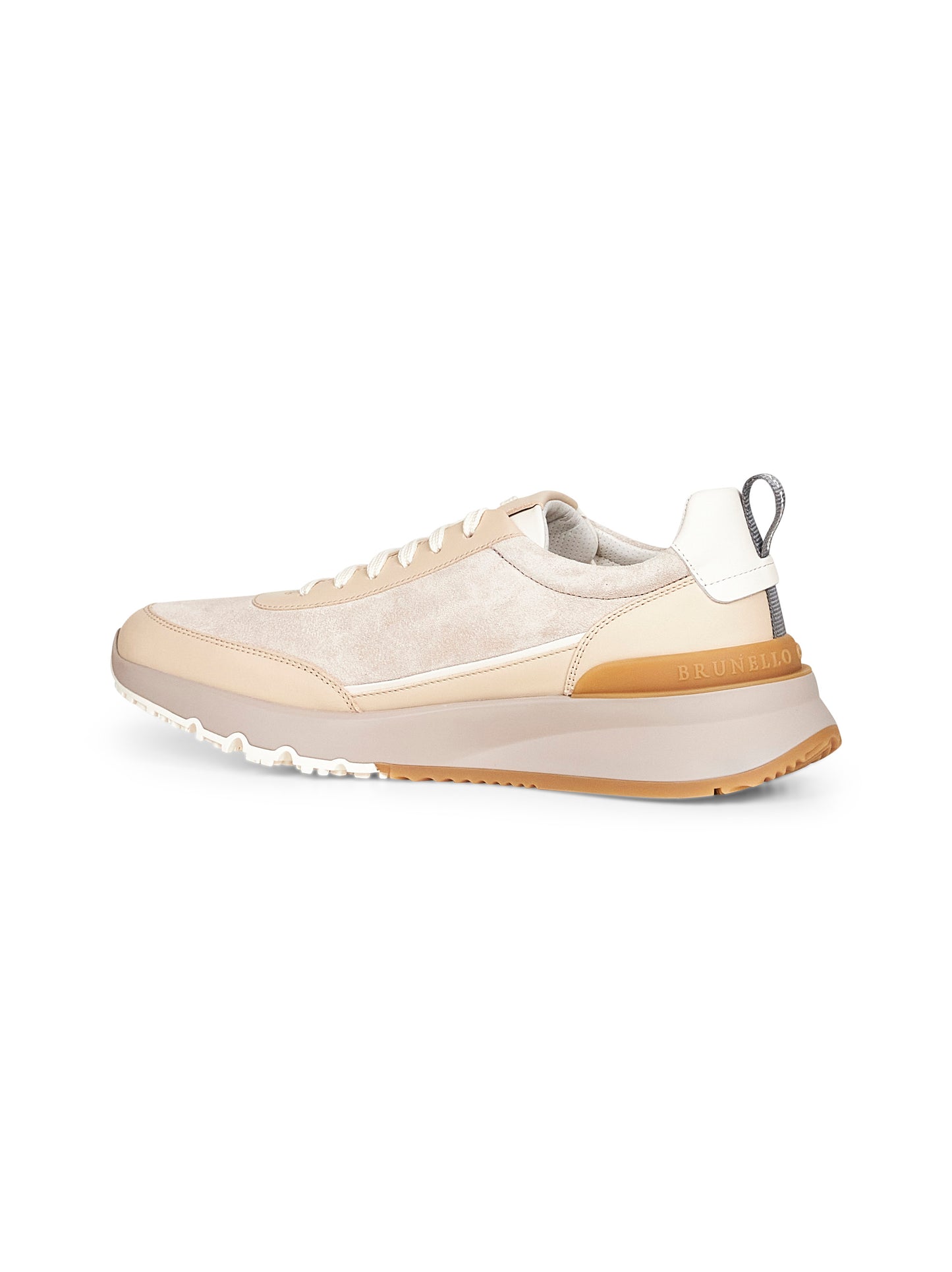 Beige washed suede Runners