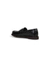 Penny loafer in vitello lucido nero con ricamo